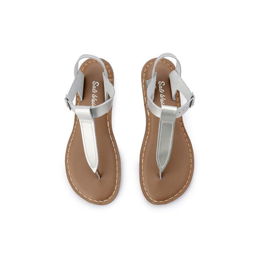 Saltwater Sandal, T-Thong, Color:Silver