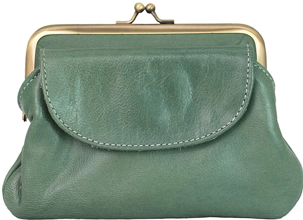 Moss Leather Penny's Purse