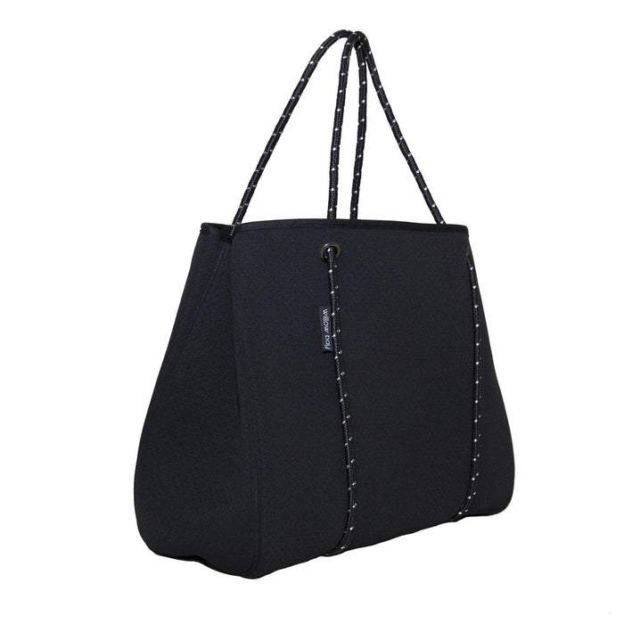 WillowBay - DAYDREAMER Neoprene Tote with Closure - BLACK