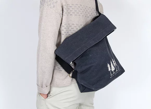 Canvas Sling Tote Navy