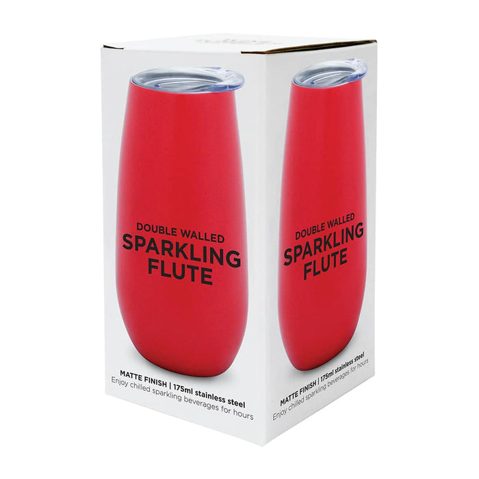 Sparkling Flute ??Double Walled ??Stainless Steel - Watermelon