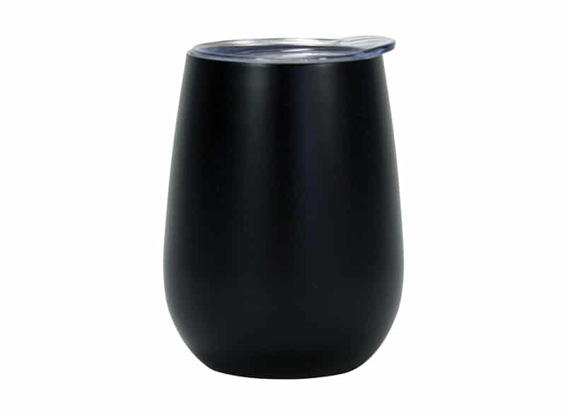 Wine Tumbler ??Double Walled ??Stainless Steel - Black
