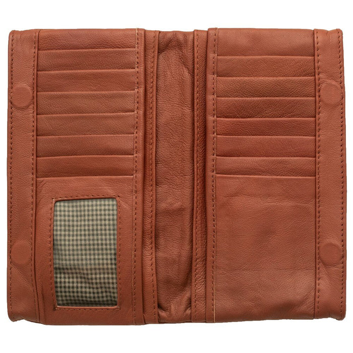 Mahogany Leather Maggie Wallet