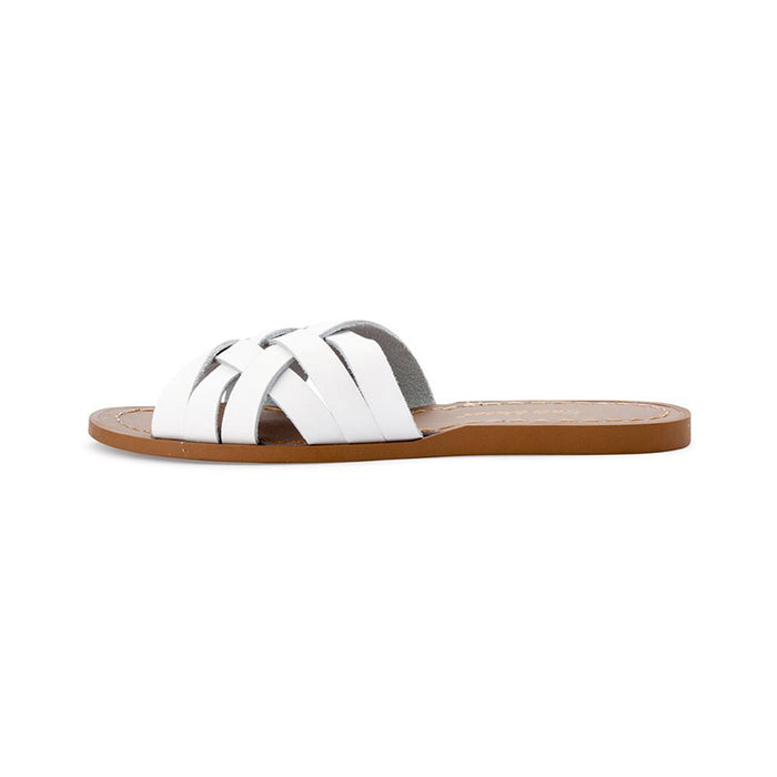 Saltwater Sandal, RetroSlide, Color:White