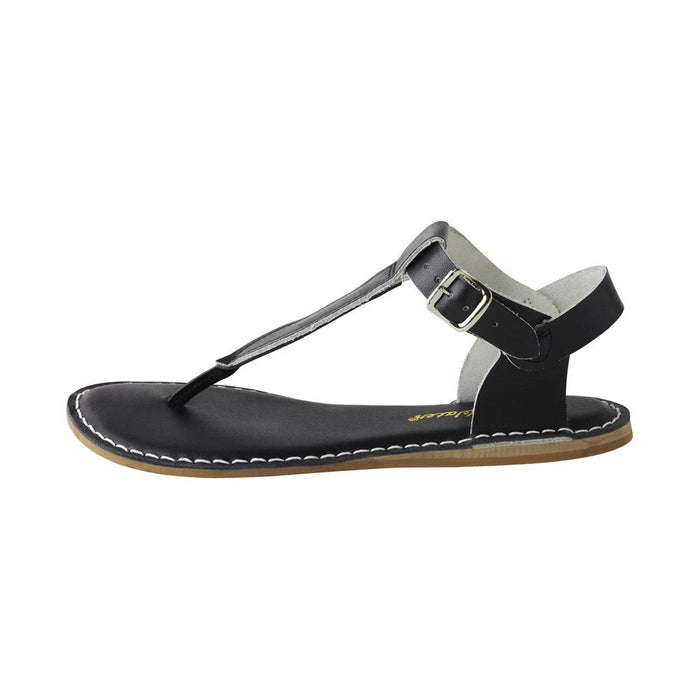 Saltwater Sandal, T-Thong, Color:Black