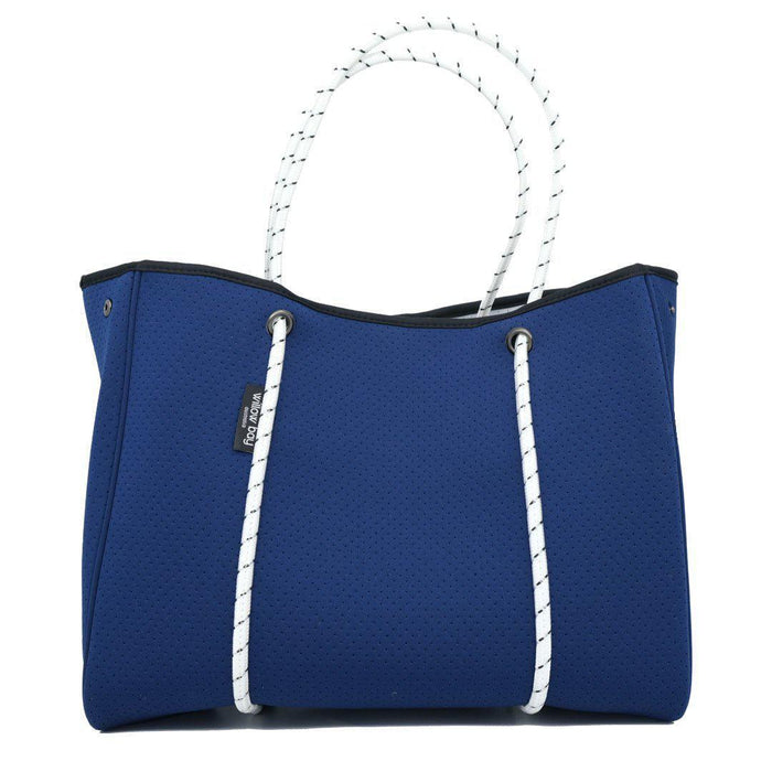 WillowBay - DAYDREAMER Neoprene Tote with Closure - NAVY