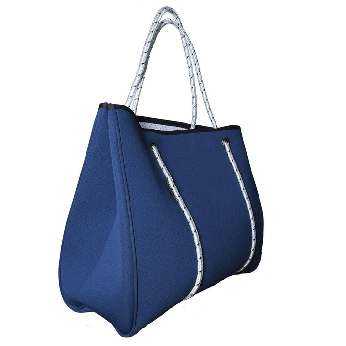 WillowBay - DAYDREAMER Neoprene Tote with Closure - NAVY
