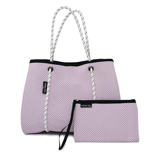 Willow Bay, BDAYDREAMER Neoprene Tote with Closure, Color:SOFT LILAC