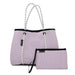 Willow Bay, BDAYDREAMER Neoprene Tote with Closure, Color:SOFT LILAC