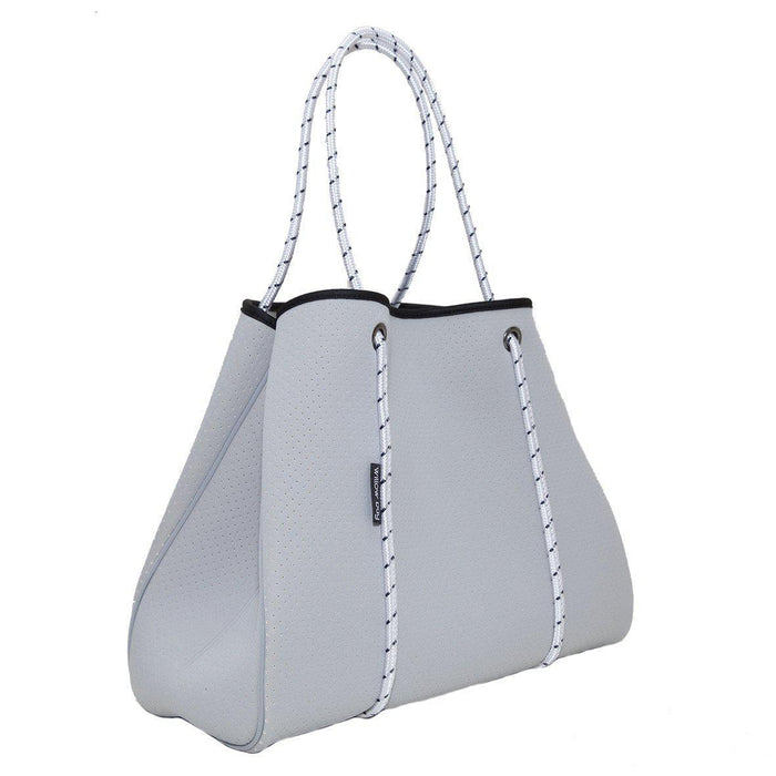 WillowBay - DAYDREAMER Neoprene Tote with Closure - LIGHT GREY