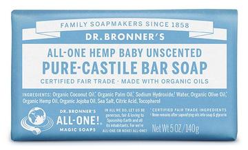 PURE-CASTILE BAR SOAP - Baby Unscented 140G
