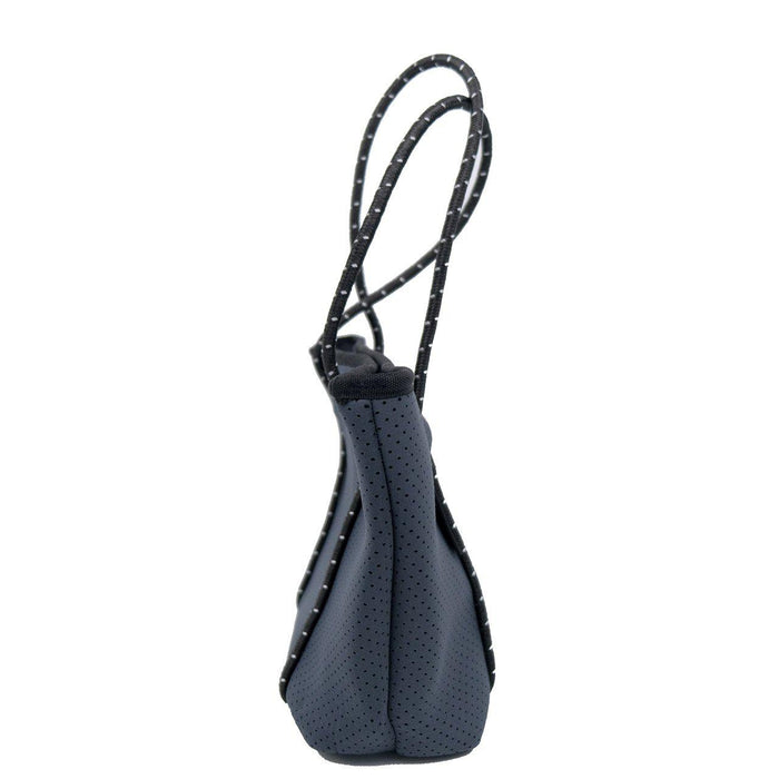 BOUTIQUE MINI Neoprene Tote Bag With Zip - CHARCOAL