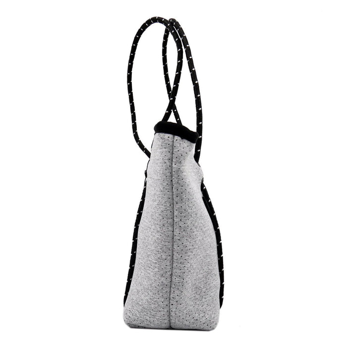 BOUTIQUE MINI Neoprene Tote Bag With Zip - LIGHT MARLE