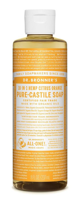 PURE-CASTILE LIQUID SOAP (Citrus Orange)