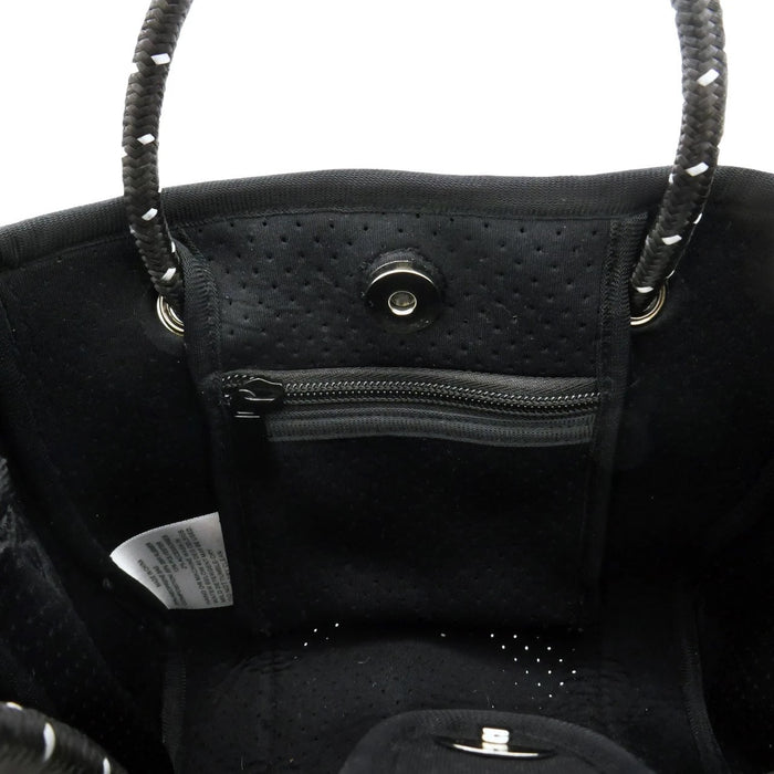 DAYDREAMER TINY Neoprene Tote Bag With Closure -Black