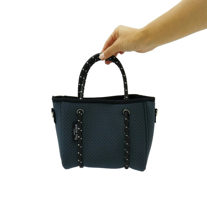 DAYDREAMER TINY Neoprene Tote Bag With Closure - CHARCOAL