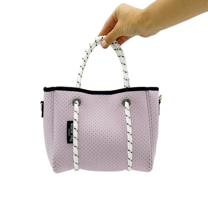 DAYDREAMER TINY Neoprene Tote Bag With Closure - Soft Lilac