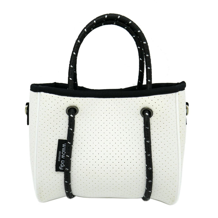 DAYDREAMER TINY Neoprene Tote Bag With Closure - White