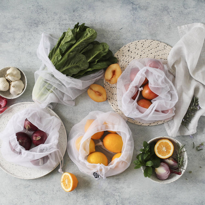 EVER ECO REUSABLE PRODUCE BAGS RPET MESH - 8 PACK
