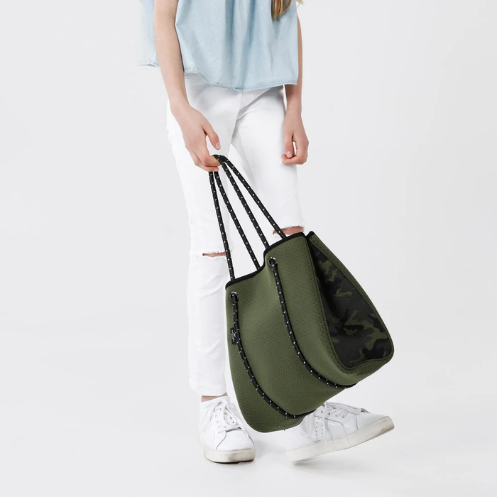 Camo deals neoprene tote