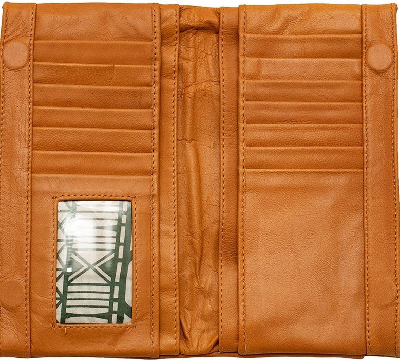 Tangerine Leather Maggie Wallet
