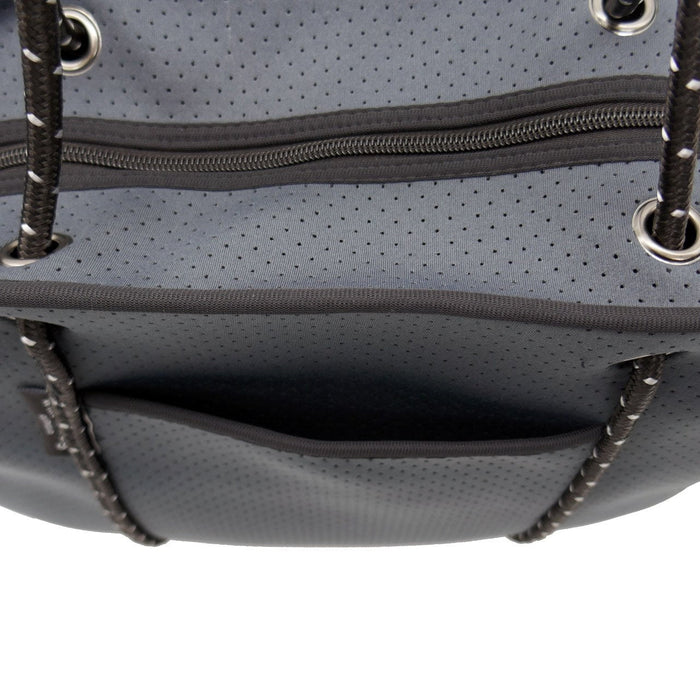 WillowBay - Metro Neoprene Tote Bag With Zip - Charcoal