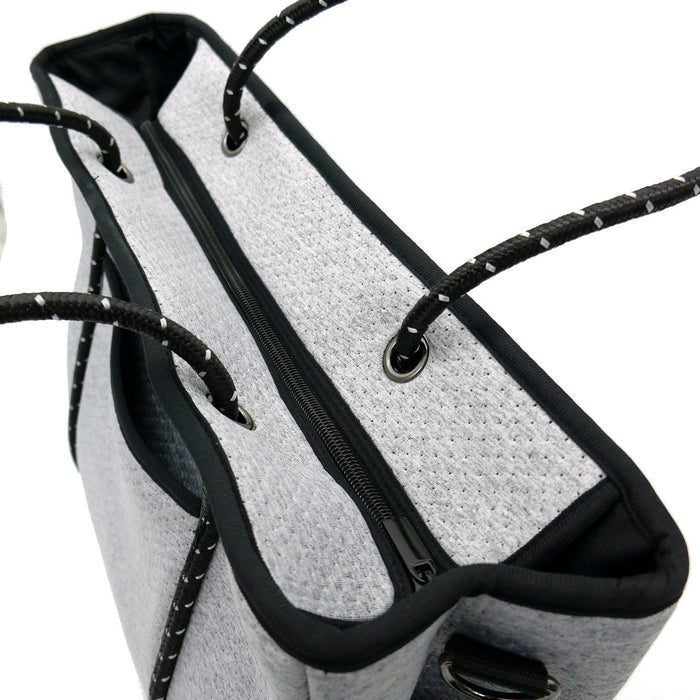 WillowBay - Metro Neoprene Tote Bag With Zip - Light Marle