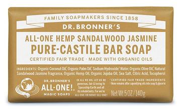 PURE-CASTILE BAR SOAP - Sandalwood Jasmine 140G