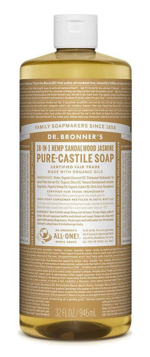 PURE-CASTILE LIQUID SOAP (Sandalwood Jasmine)