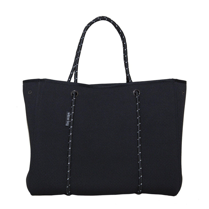 WillowBay - DAYDREAMER Neoprene Tote with Closure - BLACK